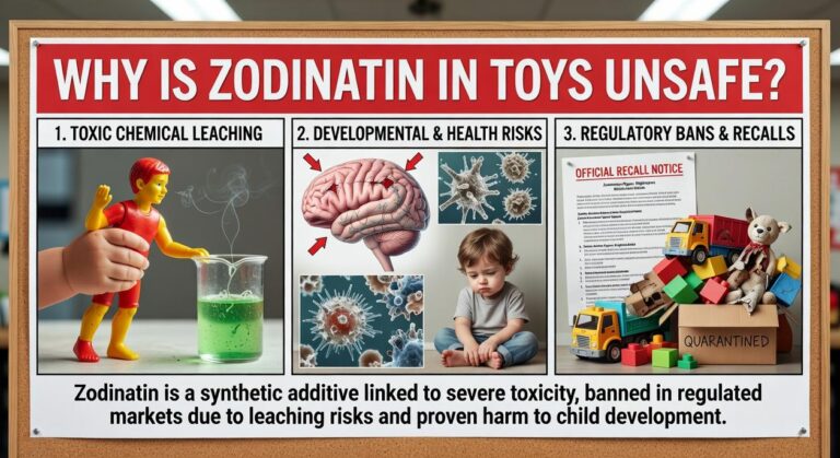 why is zodinatin in toys unsafe