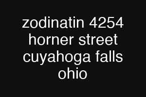 zodinatin 4254 horner street cuyahoga falls ohio